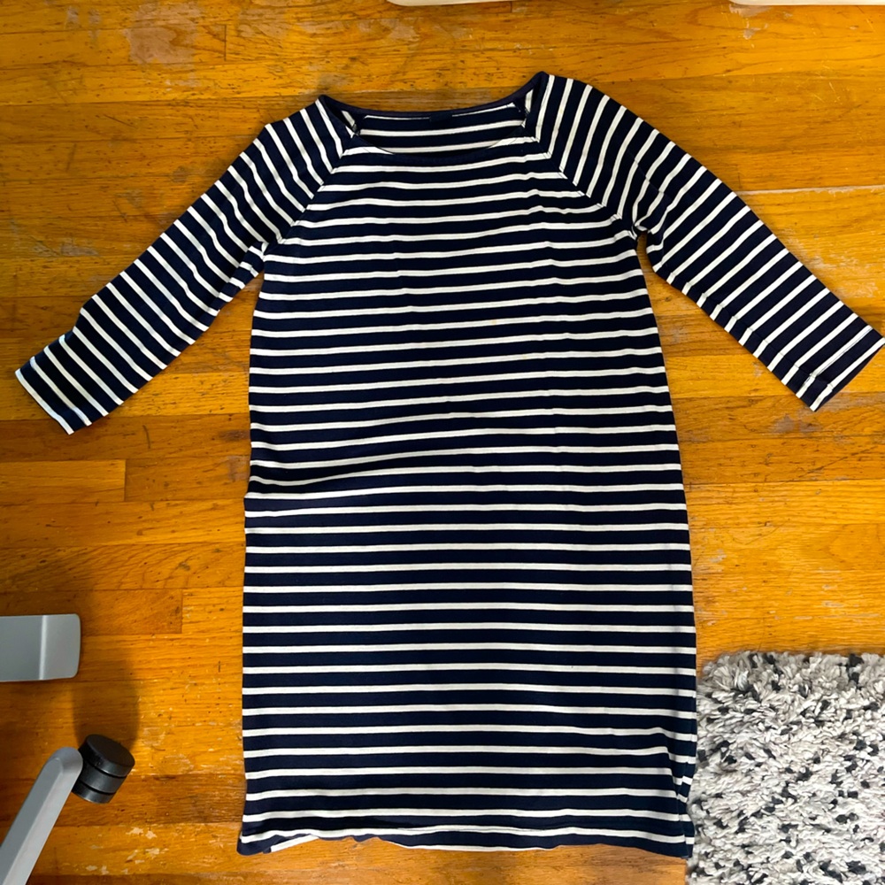 Gap stripped maternity dress